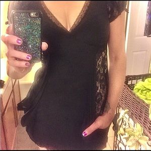 CLEARANCE🔥All Saints 100% Silk “Julia” Lace Cutout Dress